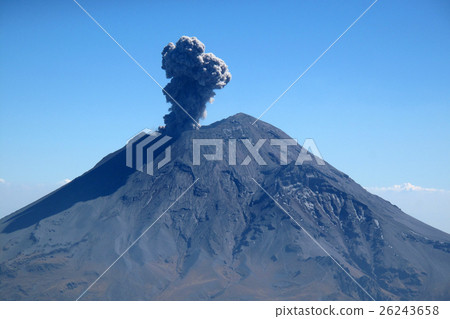 Active Popocatepetl volcano in Mexico 26243658
