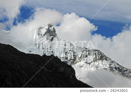 Huandoy mountain peak in the Cordillera Blanca 26243801