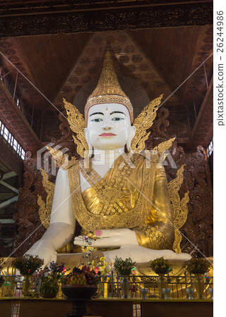 Buddha image in Ngahtatgyi temple, Yangon, Myanmar 26244986