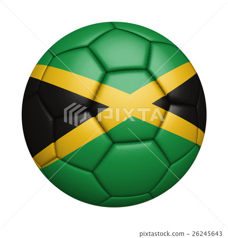 牙買加國旗足球特寫,孤立在白色背景中(高分辨率 3D CG 渲染∕著色插圖) 牙買加國旗足球特寫,孤立在白色背景中(高分辨率 3D CG 渲染∕著色插圖) 26245643