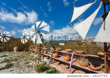 Windmills on the plateau of Lassithi Windmills on the plateau of Lassithi 26247754