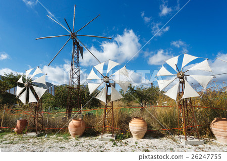 Windmills on the plateau of Lassithi 26247755