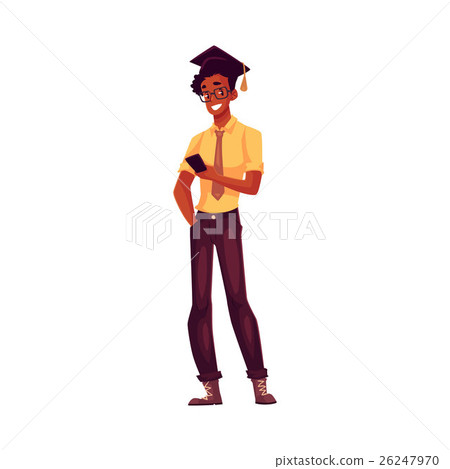 Student Image Square University student in square glasses and - Stock Illustration [26247970 ...