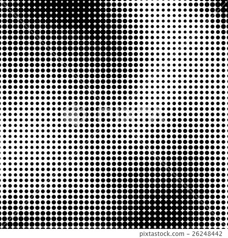 Black and White Halftone Background 26248442
