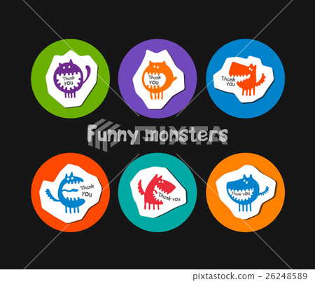 logos with funny monsters 26248589