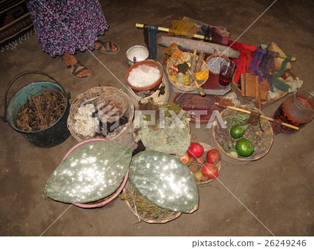 Tints made of natural pigments to dye wool, Oaxaca 26249246