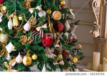 Christmas living room with Christmas tree Christmas living room with Christmas tree 26249768
