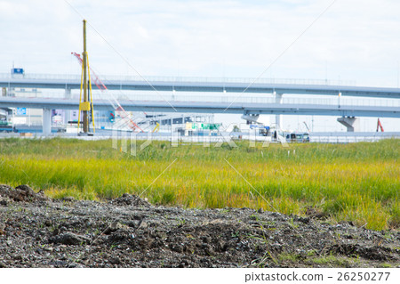 Construction site building Tower apartment development city development urban landscape 26250277