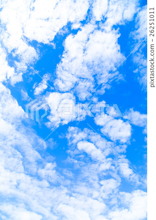 覆蓋高積云云片藍天將軍天空和雲彩白雲秋天天空背景材料雲彩綜合背景 26251011