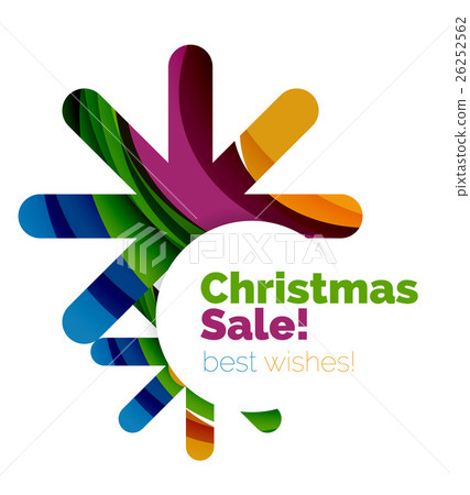 Christmas and New Year sale banner 26252562