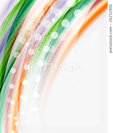 Translucent wave on white background Translucent wave on white background 26252908