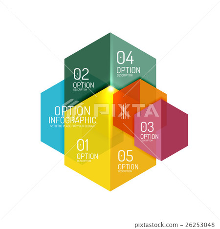 Infographic modern templates - geometric shapes 26253048