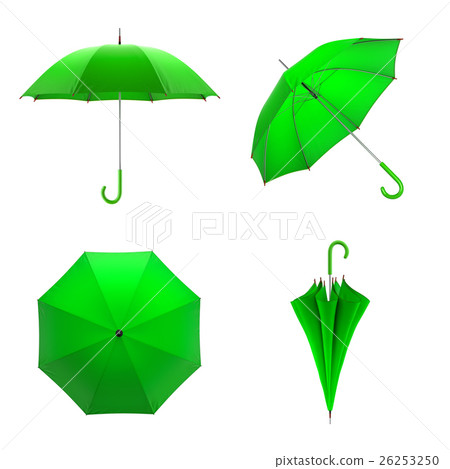 Set of umbrella isolated on white background - Stock Illustration ...