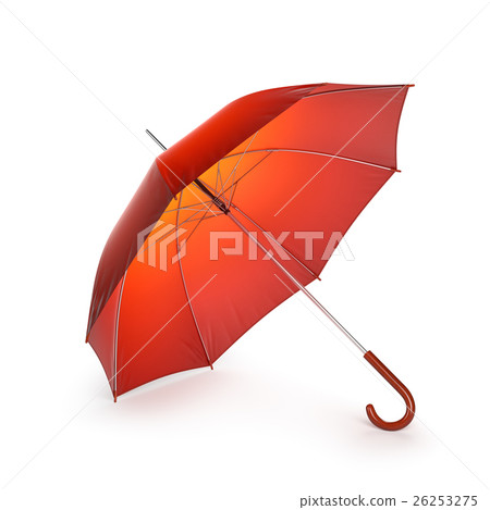 Umbrella isolated on white background - Stock Illustration [26253275 ...