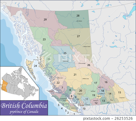 Map of British Columbia Map of British Columbia 26253526