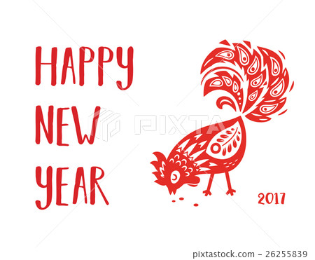 Chinese calendar rooster year. Vector illustration Chinese calendar rooster year. Vector illustration 26255839