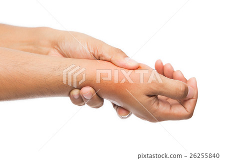 Man has pain in wrist 26255840