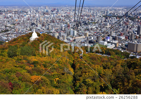 從Mt. Moiwa索道的看法 從Mt. Moiwa索道的看法 26256288
