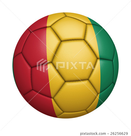 Guinea flag football close-up, isolated on white background (high resolution 3D CG rendering ∕ coloring illustration) Guinea flag football close-up, isolated on white background (high resolution 3D CG rendering ∕ coloring illustration) 26256629