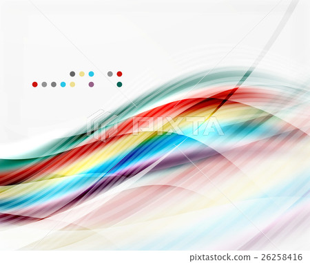 Vector shiny wave abstract background - Stock Illustration [26258416 ...