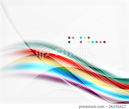 Vector shiny wave abstract background - Stock Illustration [26258427 ...