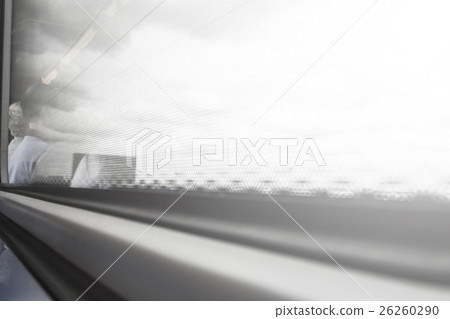 backgound of reflection windows with saddly sky 26260290