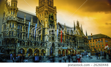View on the main town hall in Munich, Germany 26260448