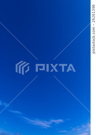 Sky and clouds early in the morning in November (exaggerated vertical in retouching) 26261396