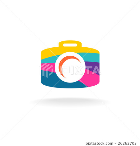 Digital photo camera colorful sign 26262702