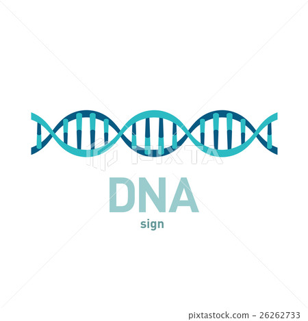 DNA spiral vector sign 26262733