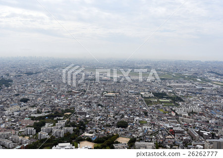 Aerial view of Toyonaka city, Ikeda city, Osaka prefecture 26262777