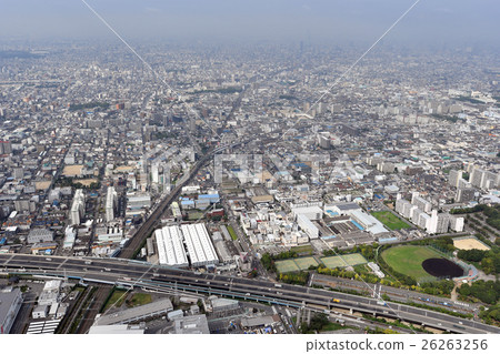 大阪市平野區鳥瞰圖 26263256