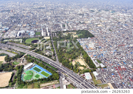 姚市Kyuhoji綠地鳥瞰圖 26263263