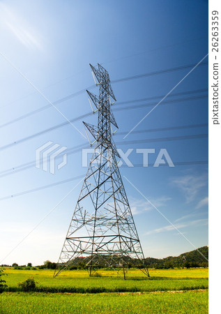 High voltage pole. High voltage pole. 26263359