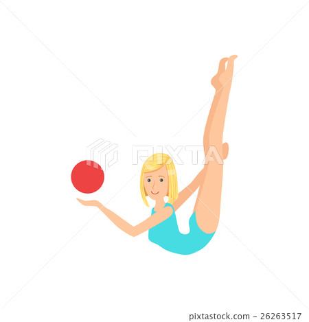Blond Professional Rhythmic Gymnastics Sportswoman 26263517