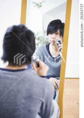 Morning, shaving man Morning, shaving man 26263737