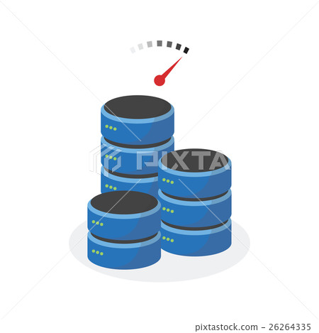 Data storage icon with faster speed base storage - Stock Illustration ...