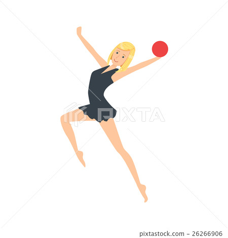 Professional Rhythmic Gymnastics Sportswoman In Professional Rhythmic Gymnastics Sportswoman In 26266906