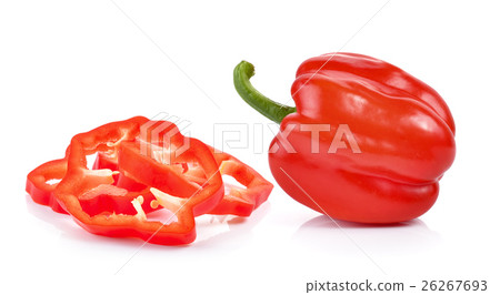 red pepper over white background 26267693