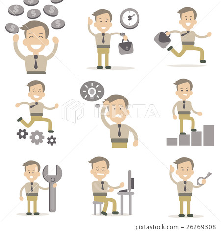 Set of Businessman Characters  26269308