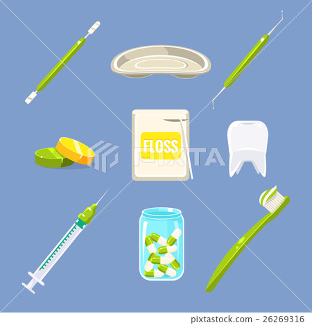 Dentist Icons and Teeth Care Set Dentist Icons and Teeth Care Set 26269316