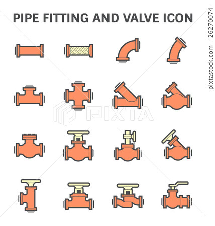 Pipe connector icon 26270074