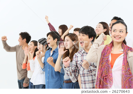 People plain clothes Large number of people 26270643