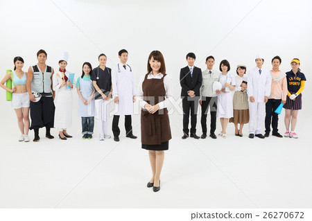 Working people Large number 26270672