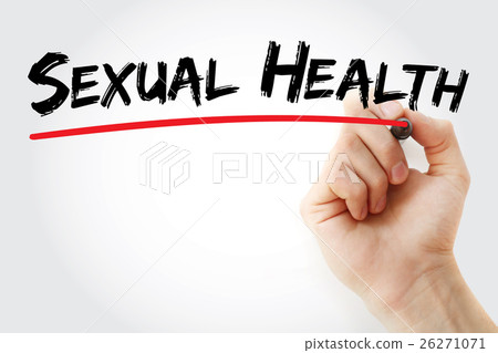 Hand writing Sexual Health with marker 26271071