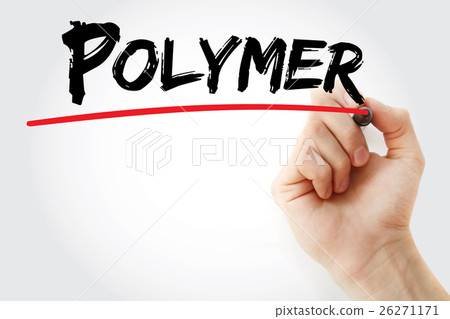 Hand writing Polymer with marker 26271171