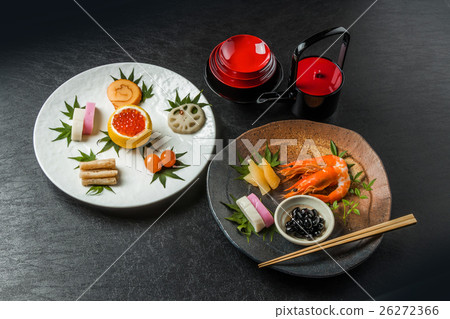 New Year dishes General Japanese New Year dishes (osechi) 26272366