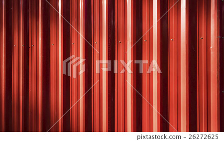 Red corrugated Iron Fence 26272625