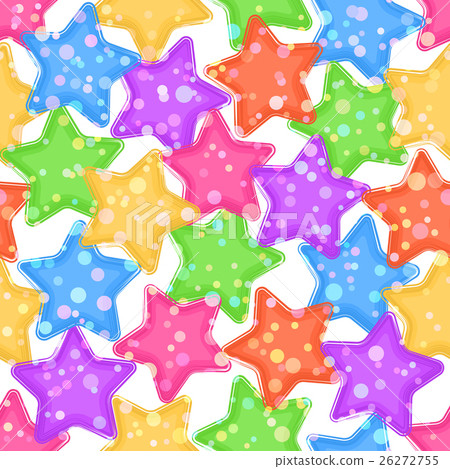 Seamless Pattern, Colorful Stars Seamless Pattern, Colorful Stars 26272755