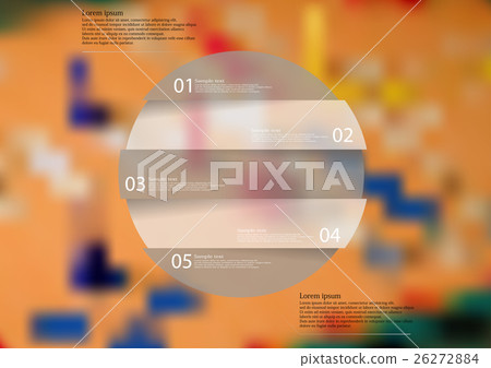 Rounded infographic template  26272884